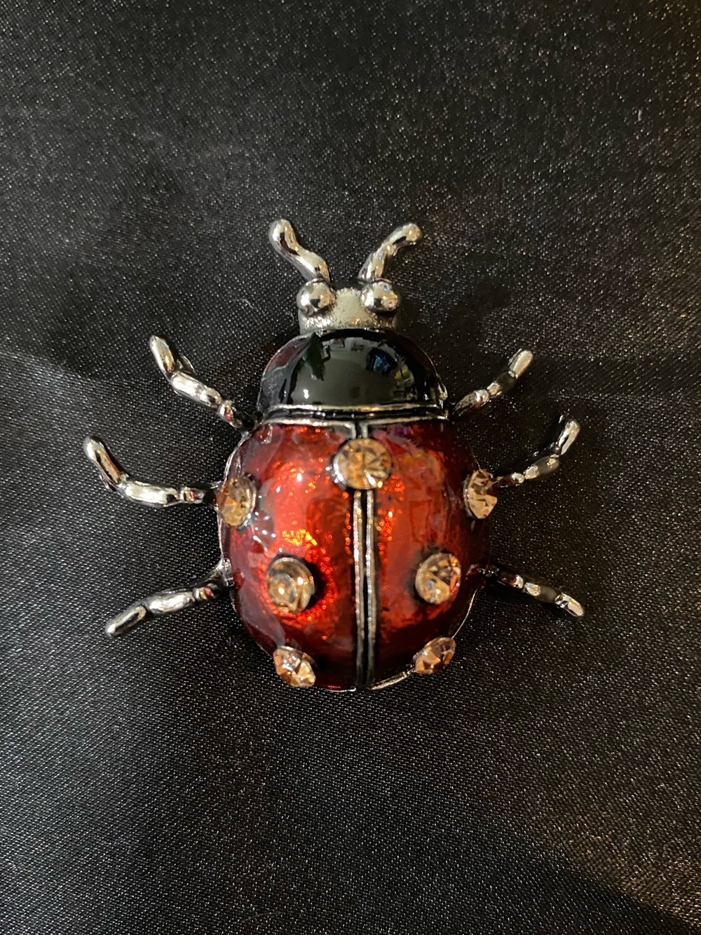 Decorative Red and Black Ladybug Wall Accent